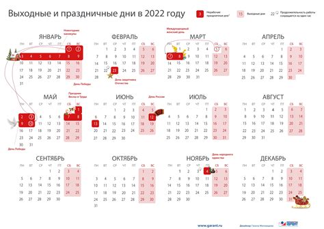 рабочий календарь 2022
